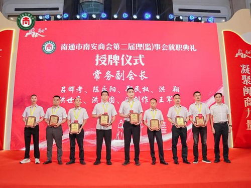 祝贺 洪清平连任南通市南安商会会长